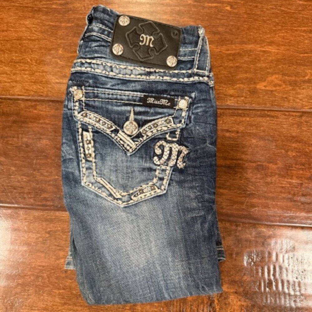 Miss Me Mid Rise Boot Cut Jeans